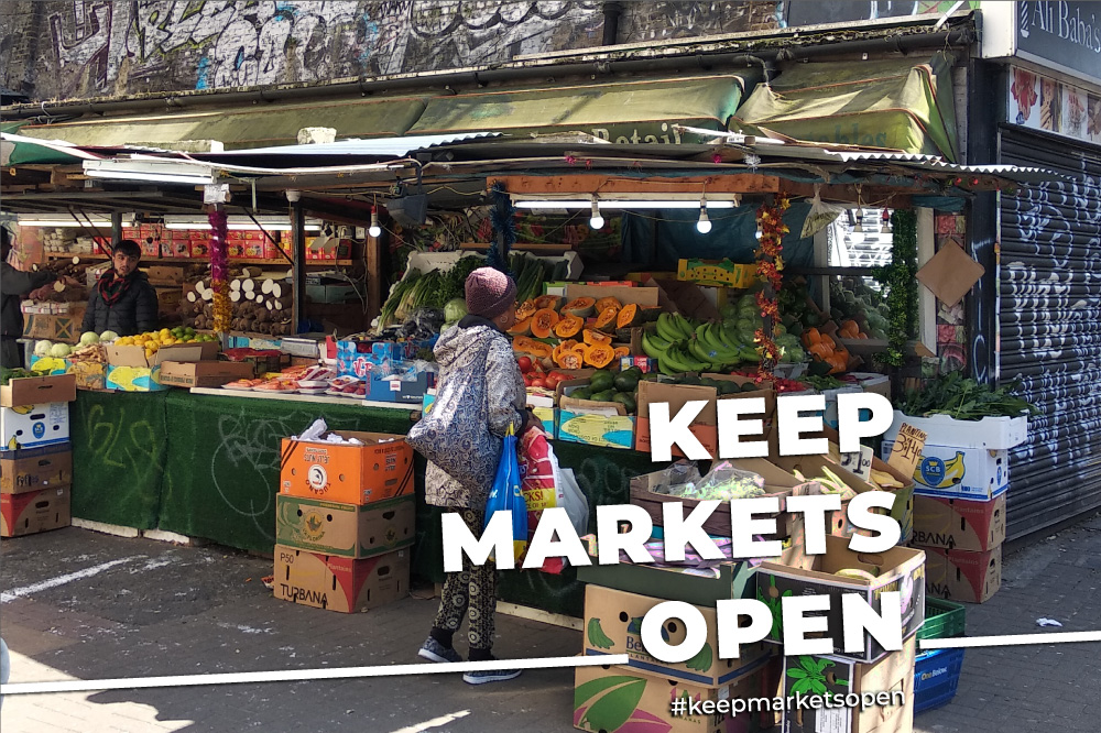 All outdoor markets food and nonfood can fully reopen from 1st June Sustain
